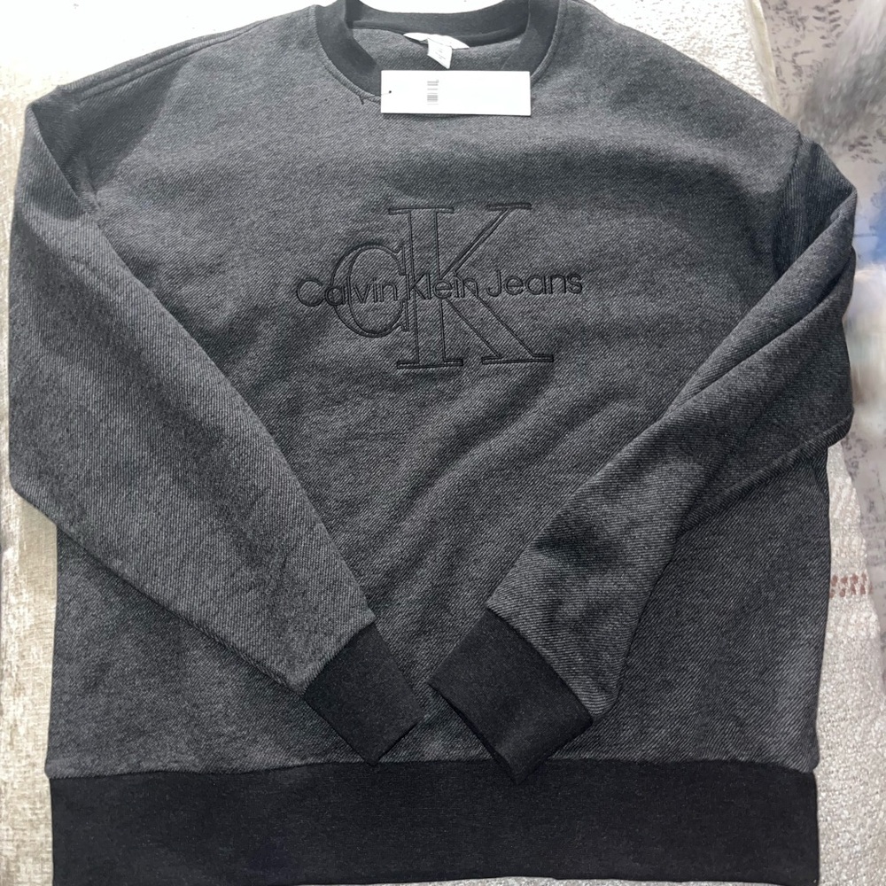 Calvin Klein Dark Gray Crewneck Sweater